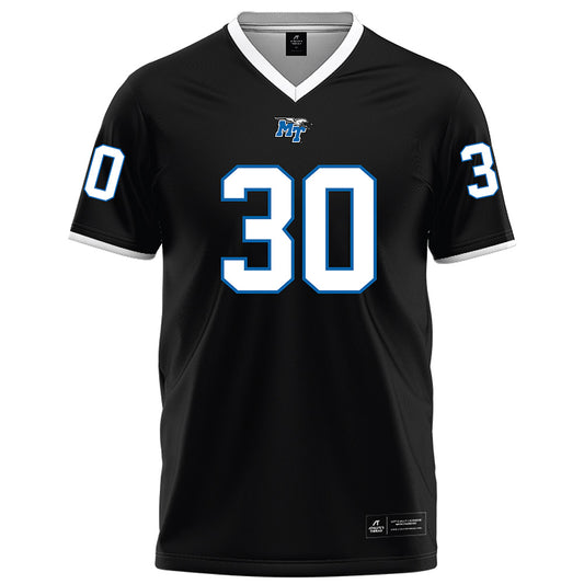 MTSU - NCAA Football : Elijah Hunter - Black Football Jersey-0