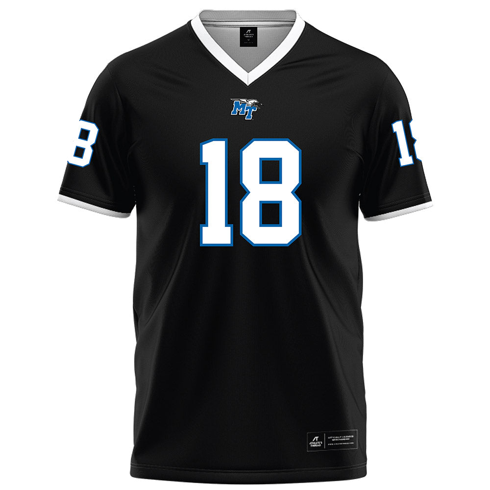 MTSU - NCAA Football : Xavier Williams - Black Football Jersey