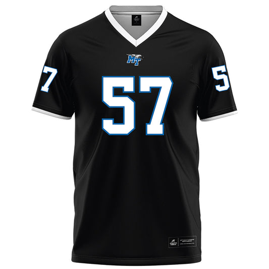 MTSU - NCAA Football : Bo Bryan - Black Football Jersey-0