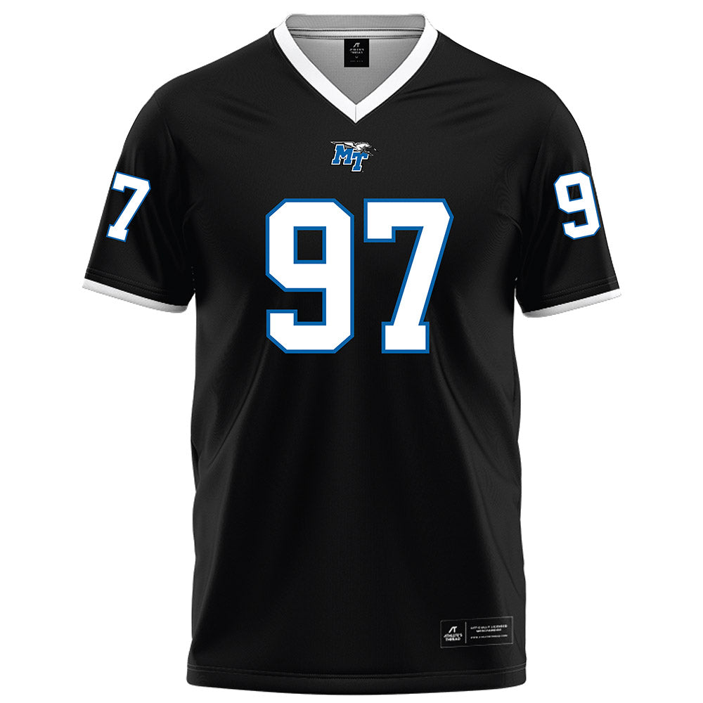 MTSU - NCAA Football : Grant Chadwick - Black Football Jersey