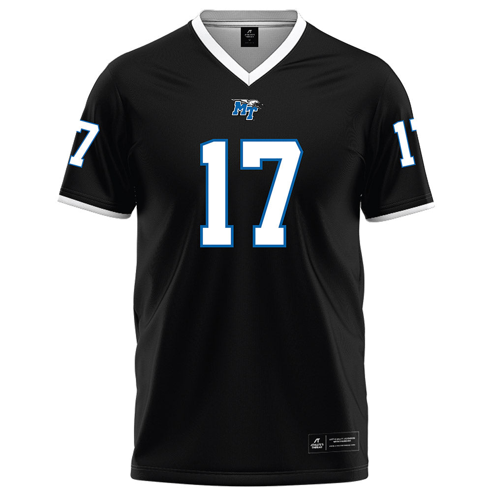 MTSU - NCAA Football : Gamarion Carter - Black Football Jersey