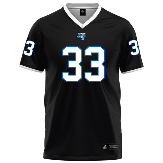 MTSU - NCAA Football : Samuel Brumfield - Black Football Jersey