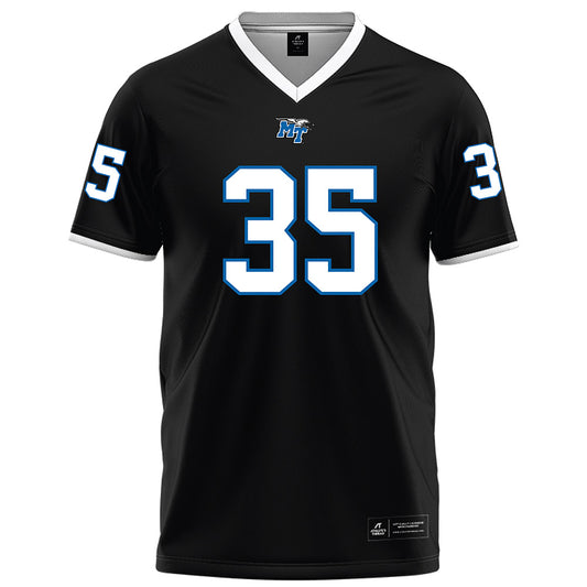 MTSU - NCAA Football : Muaaz Byard - Black Football Jersey-0