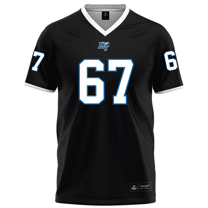 MTSU - NCAA Football : Archie Roseman V - Black Football Jersey-0
