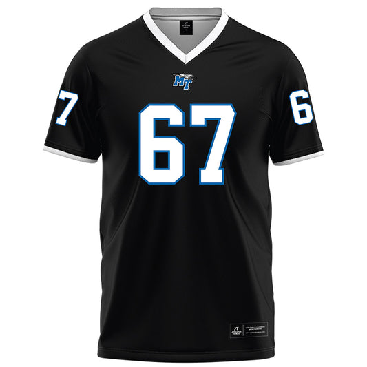 MTSU - NCAA Football : Archie Roseman V - Black Football Jersey-0