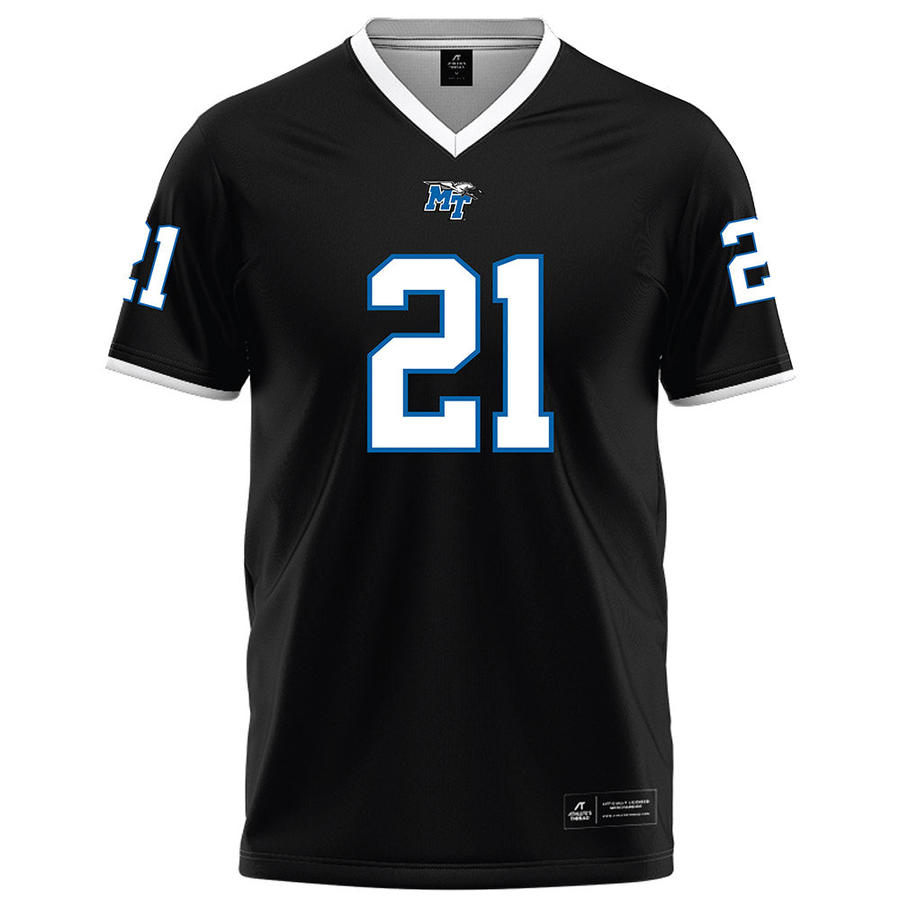 MTSU - NCAA Football : Abdul Muhammad - Black Football Jersey