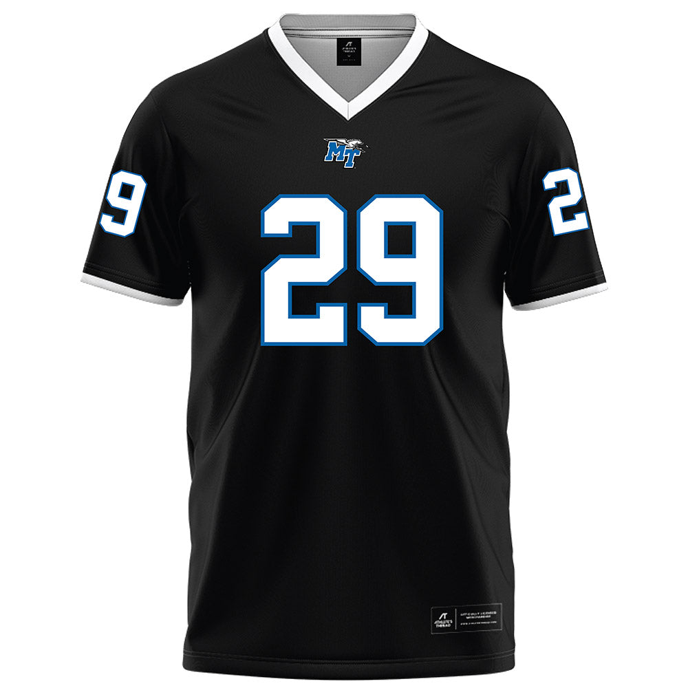 MTSU - NCAA Football : Dominic Taylor - Black Football Jersey-0