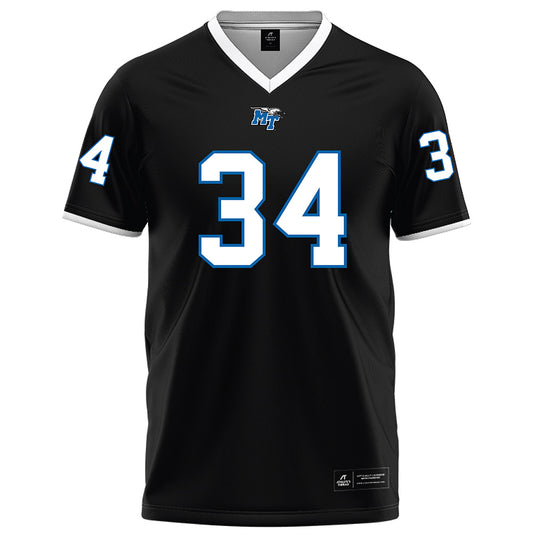 MTSU - NCAA Football : Camari Hall - Black Football Jersey-0