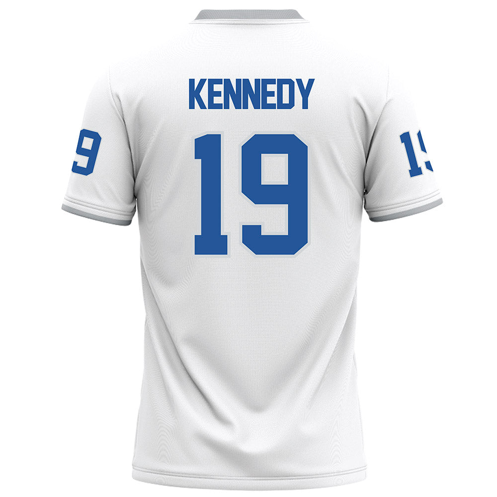 MTSU - NCAA Football : Locke Kennedy - White Football Jersey-1