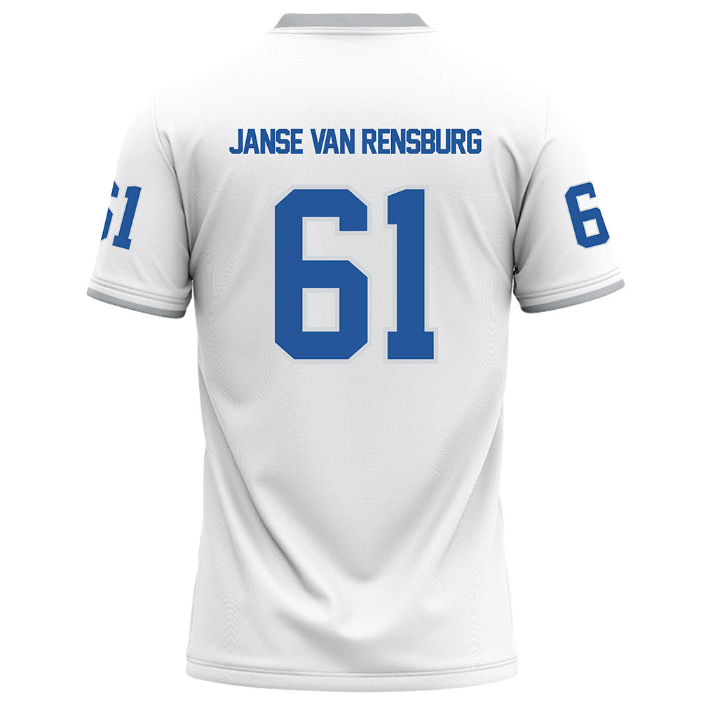 MTSU - NCAA Football : Otto Janse Van Rensburg - White Football Jersey-1