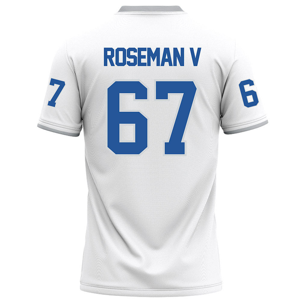 MTSU - NCAA Football : Archie Roseman V - White Football Jersey-1