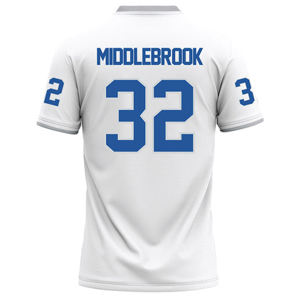 MTSU - NCAA Football : Jekail Middlebrook - White Football Jersey