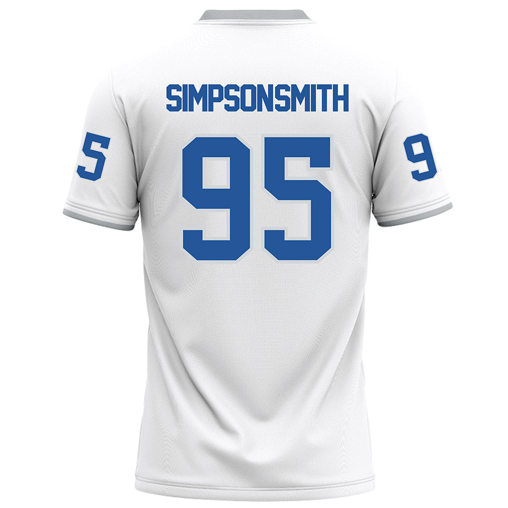 MTSU - NCAA Football : Zeion Simpson-smith - White Football Jersey-1