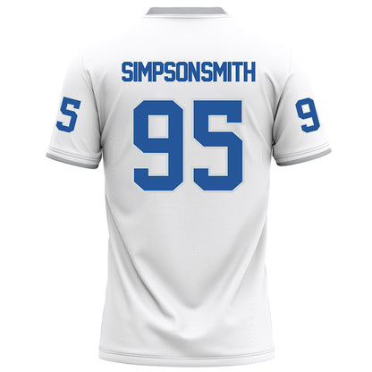 MTSU - NCAA Football : Zeion Simpson-smith - White Football Jersey-1