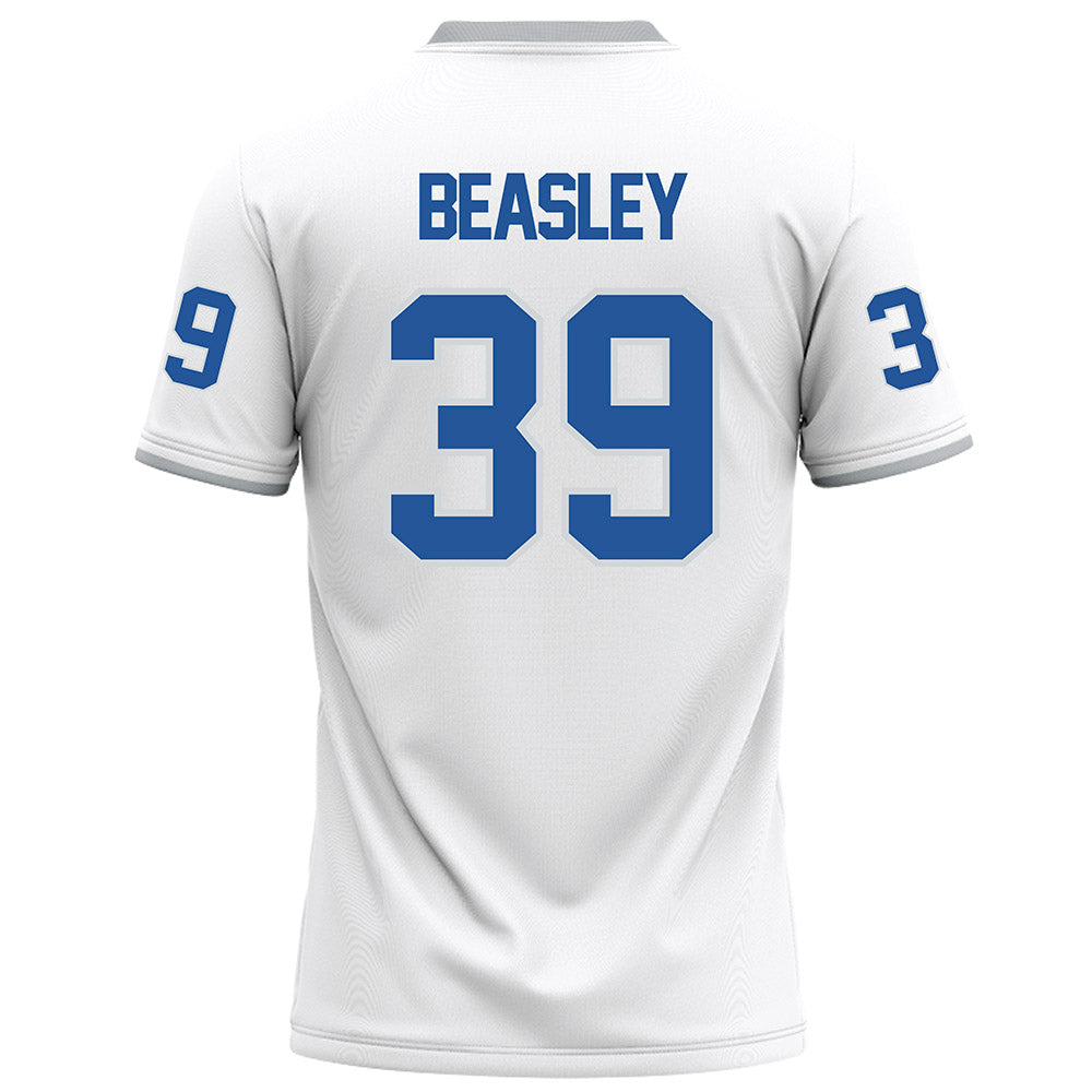 MTSU - NCAA Football : Jordan Beasley - White Football Jersey