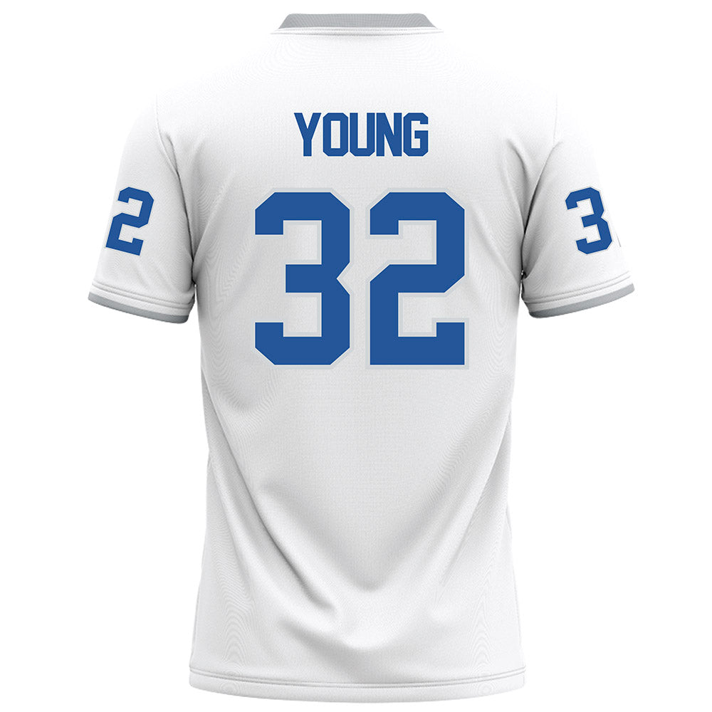 MTSU - NCAA Football : Alan Young - White Football Jersey