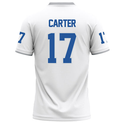 MTSU - NCAA Football : Gamarion Carter - White Football Jersey