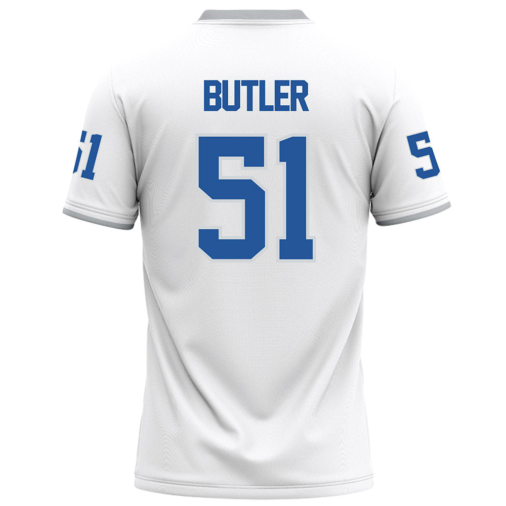 MTSU - NCAA Football : Quentin Butler - White Football Jersey-1