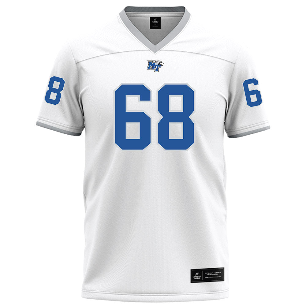 MTSU - NCAA Football : Jason Overton - White Football Jersey