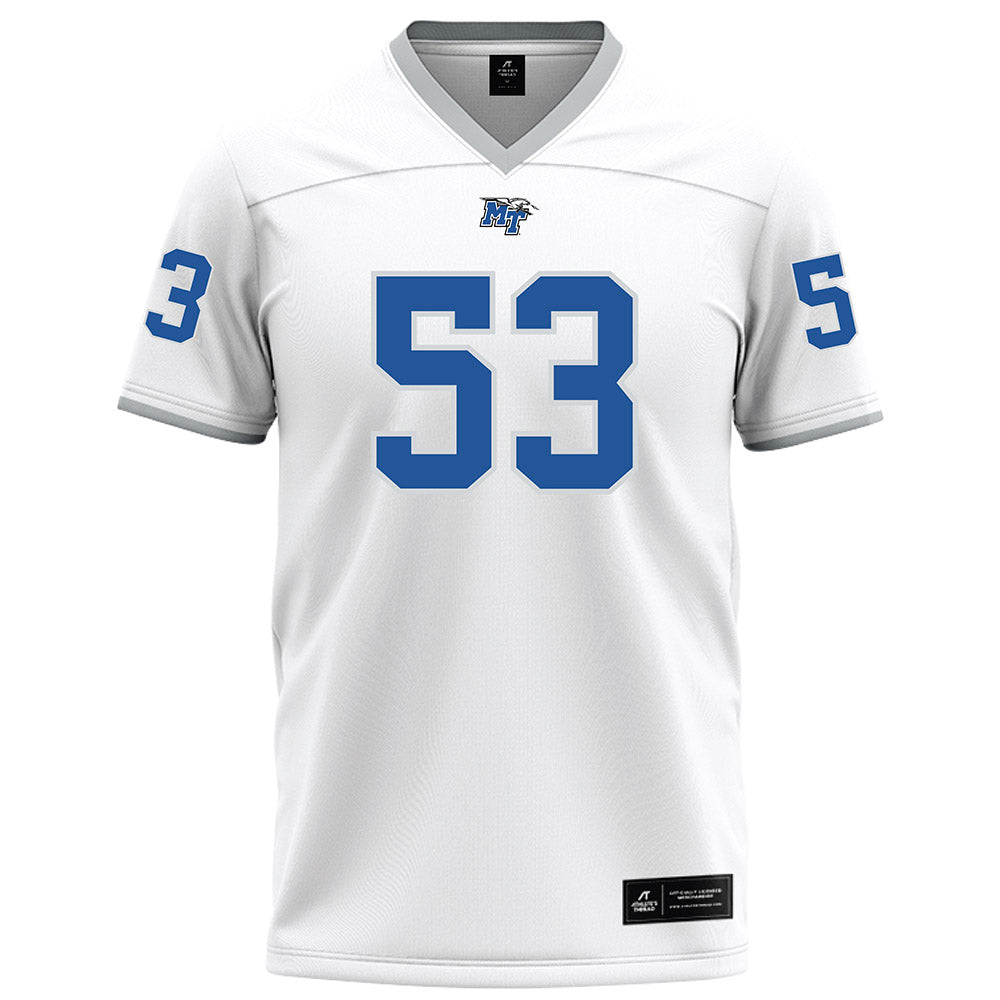 MTSU - NCAA Football : Roman Jones - White Football Jersey-0