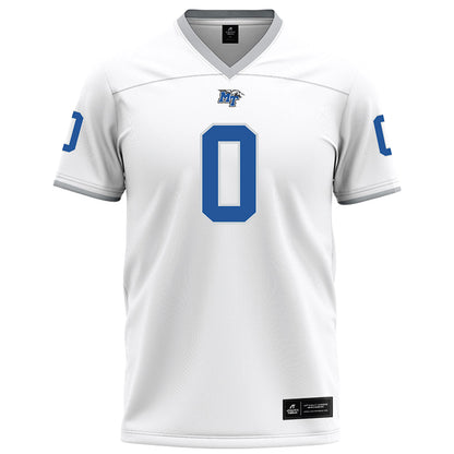 MTSU - NCAA Football : Brian Brewton - White Football Jersey