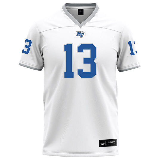 MTSU - NCAA Football : Cam Lacy - White Football Jersey-0
