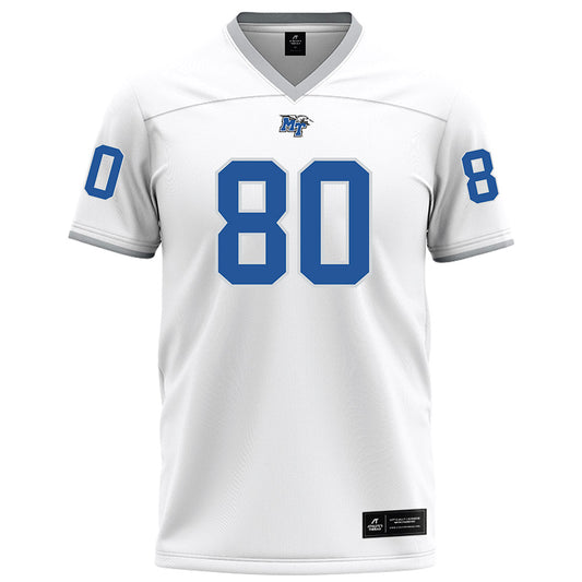 MTSU - NCAA Football : Zaidyn Moore - White Football Jersey-0