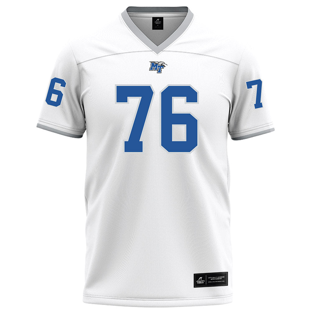MTSU - NCAA Football : Garrett Austin - White Football Jersey-0