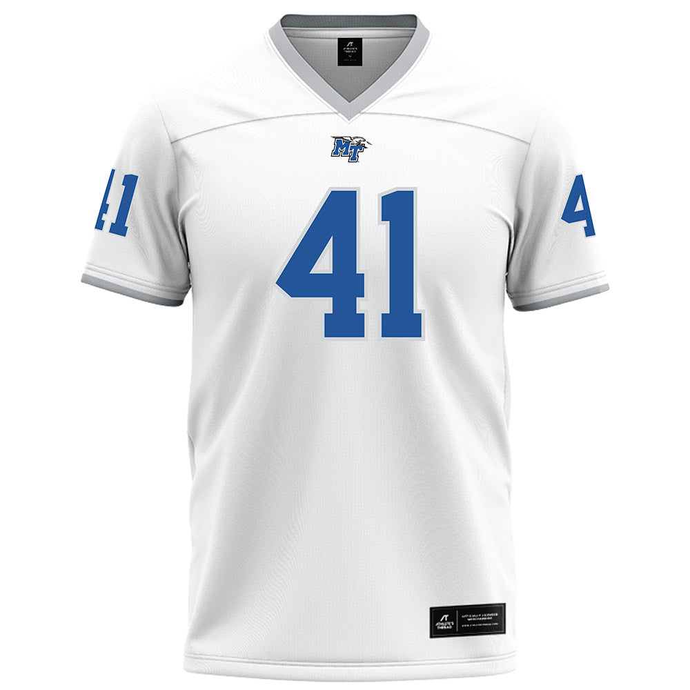 MTSU - NCAA Football : Christopher Kaup - White Football Jersey-0