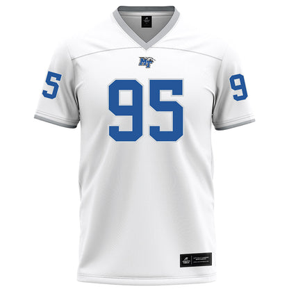 MTSU - NCAA Football : Zeion Simpson-smith - White Football Jersey-0