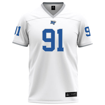 MTSU - NCAA Football : Felix Hixon - White Football Jersey