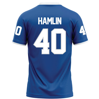 MTSU - NCAA Football : Henry Hamlin - Blue Football Jersey-1