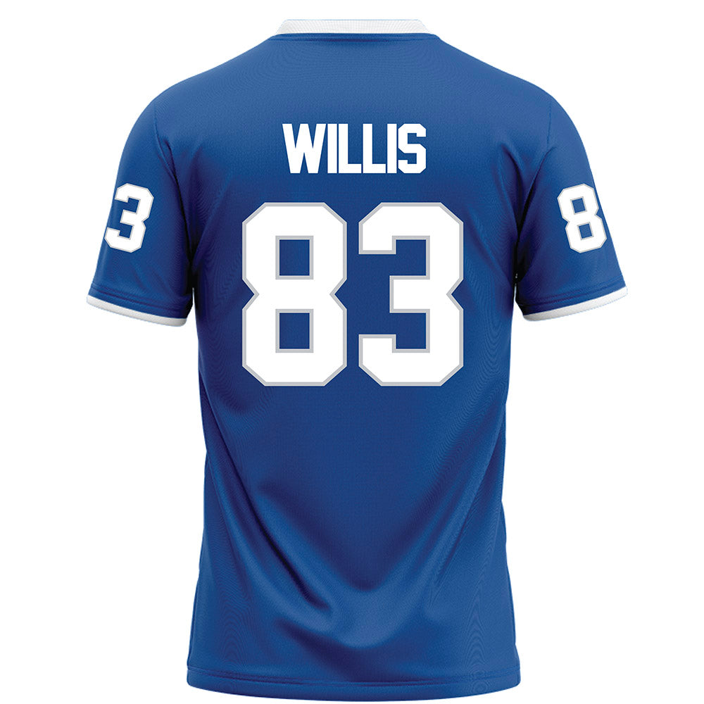 MTSU - NCAA Football : Holden Willis - Blue Football Jersey