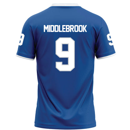 MTSU - NCAA Football : Jekail Middlebrook - Blue Football Jersey-1