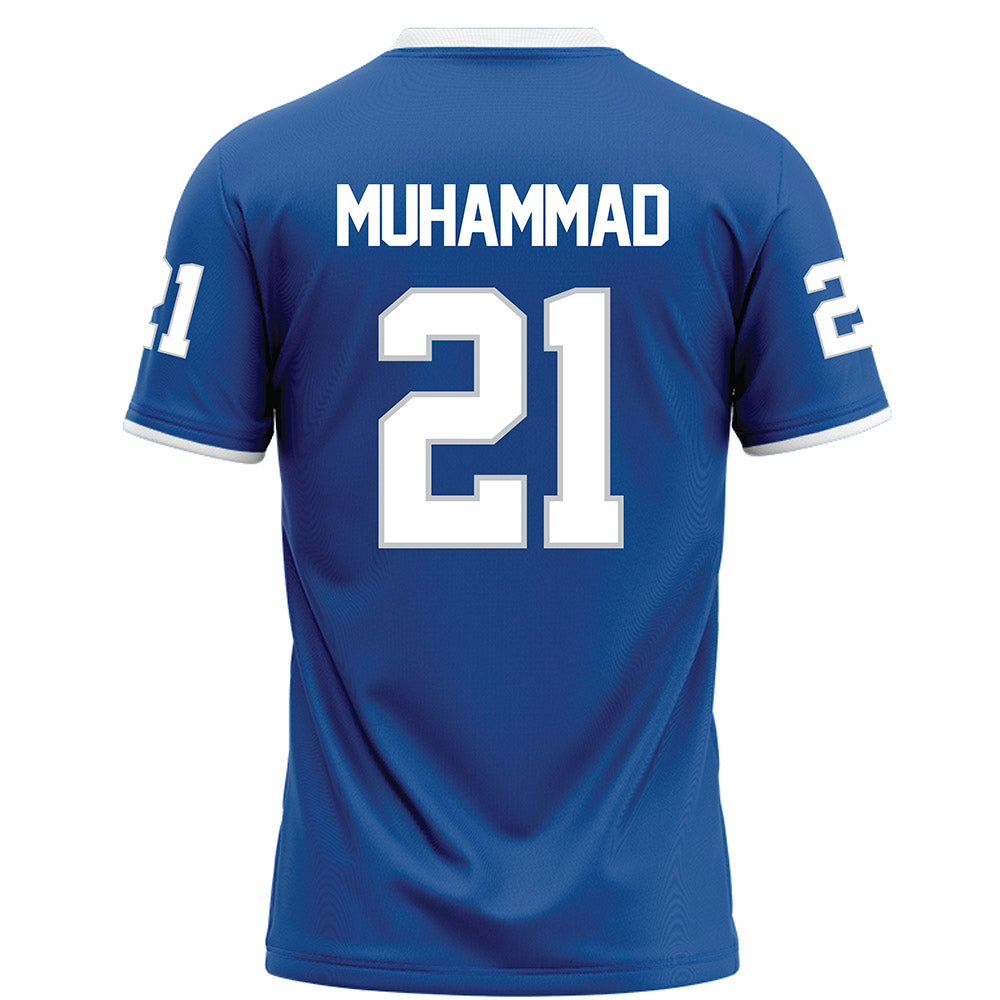 MTSU - NCAA Football : Abdul Muhammad - Blue Football Jersey