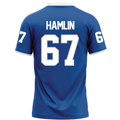 MTSU - NCAA Football : Henry Hamlin - Blue Football Jersey