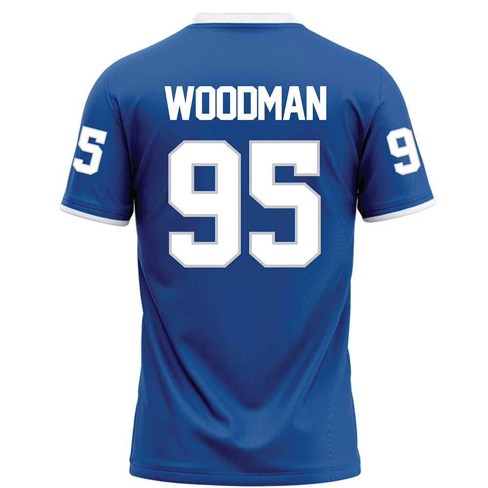 MTSU - NCAA Football : Baylen Woodman - Blue Football Jersey-1