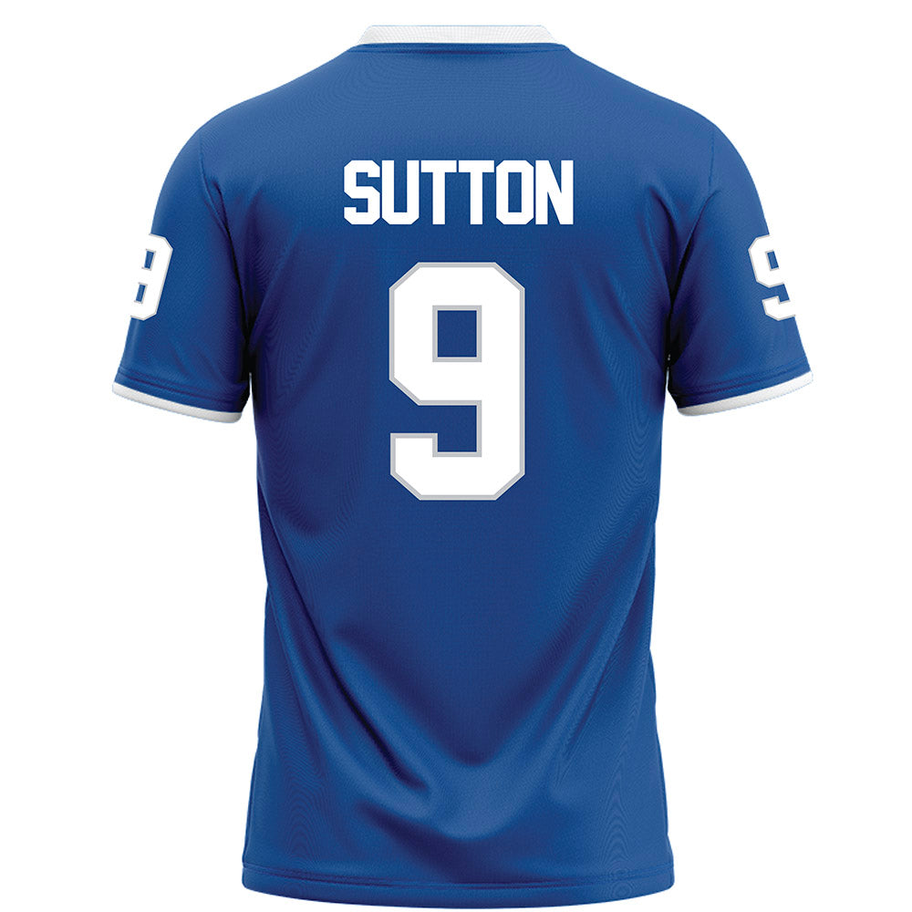 MTSU - NCAA Football : Hayes Sutton - Blue Football Jersey