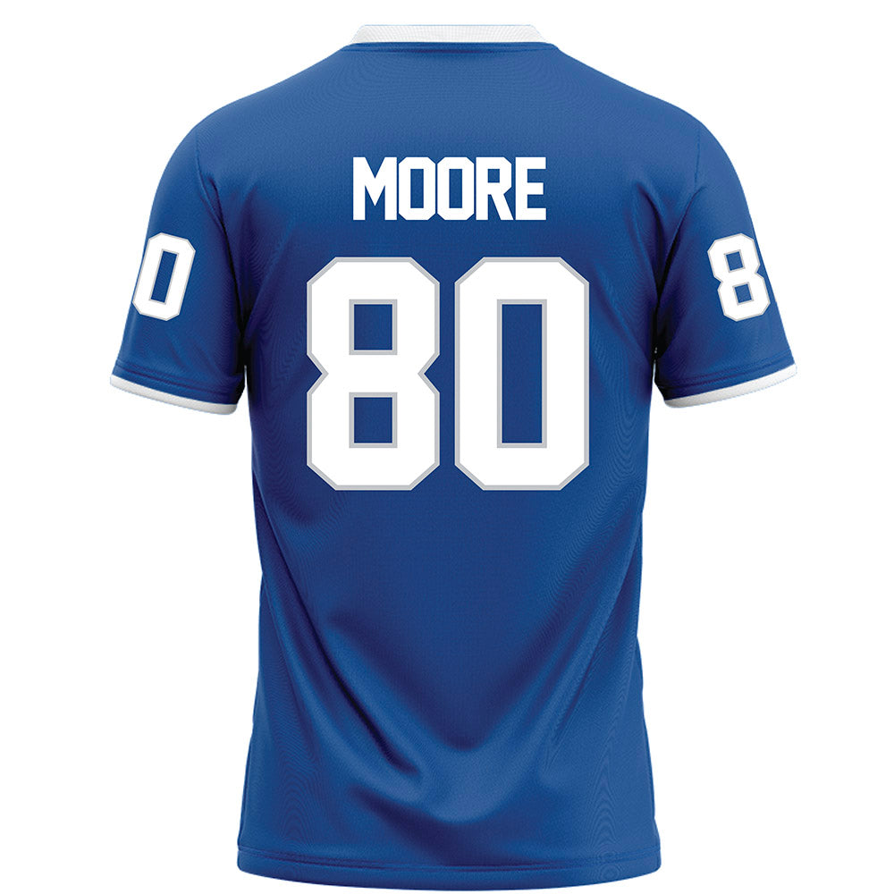 MTSU - NCAA Football : Zaidyn Moore - Blue Football Jersey-1
