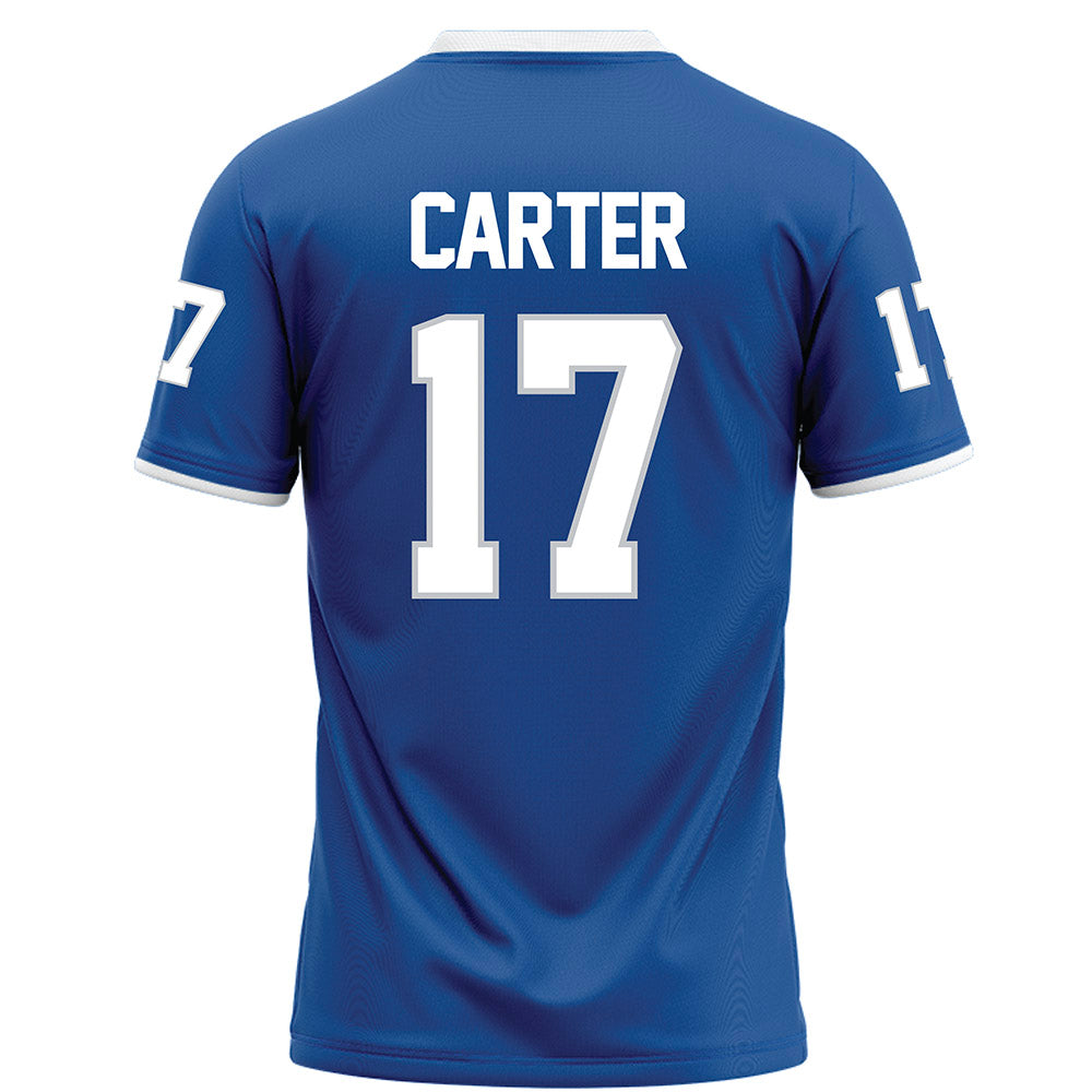 MTSU - NCAA Football : Gamarion Carter - Blue Football Jersey