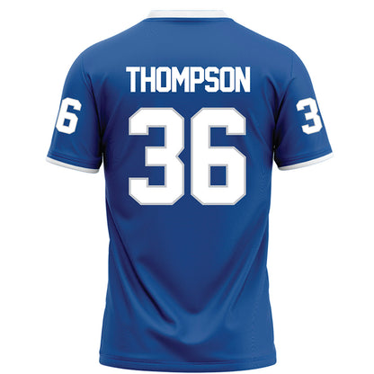 MTSU - NCAA Football : Jordan Thompson - Blue Football Jersey