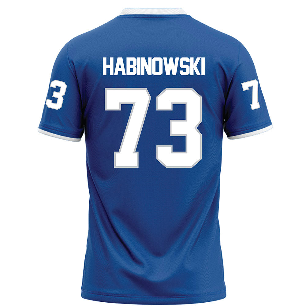 MTSU - NCAA Football : Joseph Habinowski - Blue Football Jersey-1
