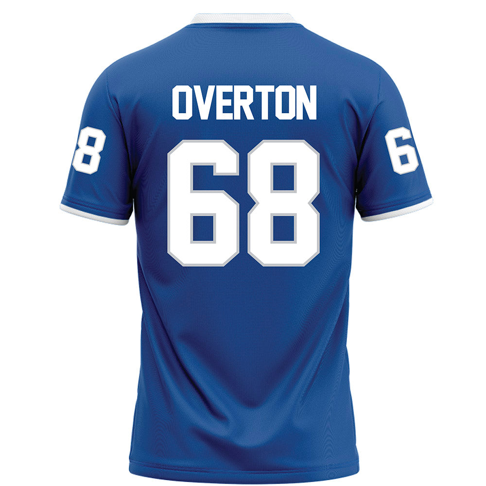 MTSU - NCAA Football : Jason Overton - Blue Football Jersey