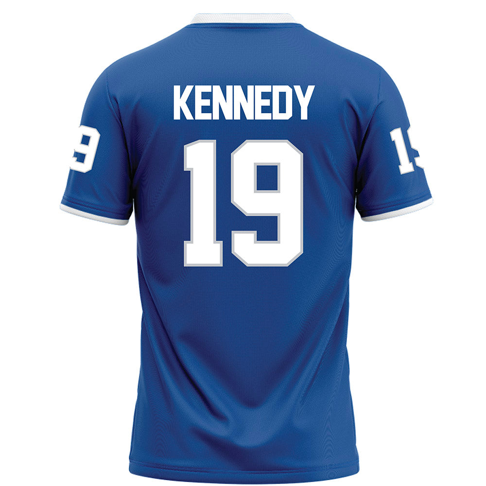 MTSU - NCAA Football : Locke Kennedy - Blue Football Jersey-1