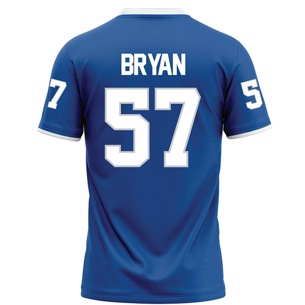 MTSU - NCAA Football : Bo Bryan - Blue Football Jersey-1