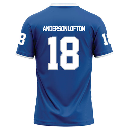 MTSU - NCAA Football : Stanley Anderson-Lofton - Blue Football Jersey-1