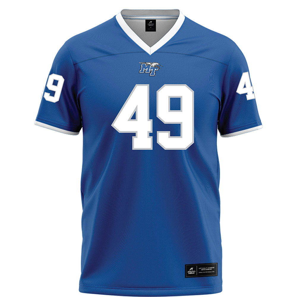MTSU - NCAA Football : Christopher Ragans Jr - Blue Football Jersey-0