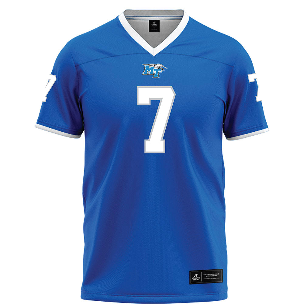 MTSU - NCAA Football : Zaylin Wood - Football Jersey