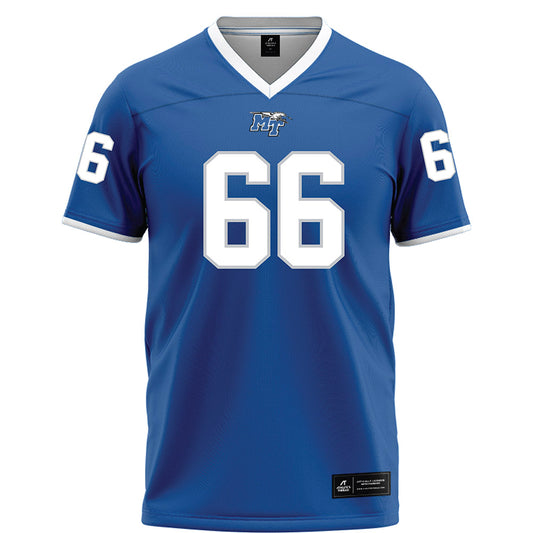 MTSU - NCAA Football : Aaren Alexander - Blue Football Jersey-0
