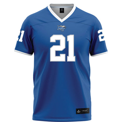 MTSU - NCAA Football : Abdul Muhammad - Blue Football Jersey